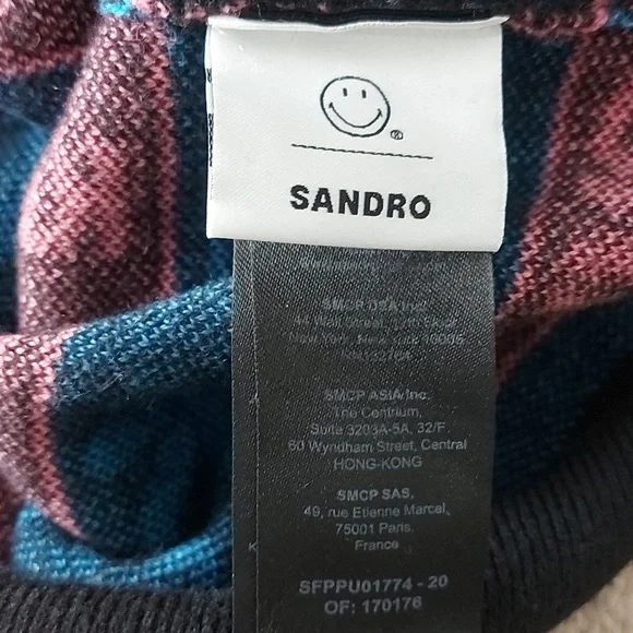Sandro Smiley wool/ cashmere crewneck - Picture 6 of 7